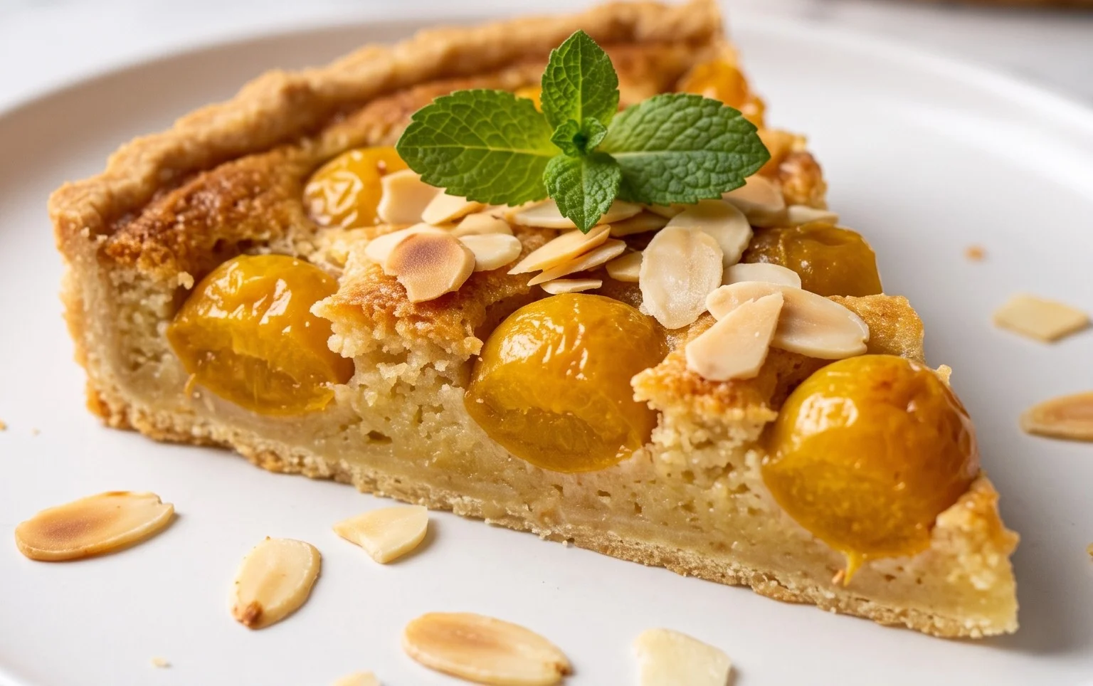Elsässische Mirabellentarte mit Frangipane