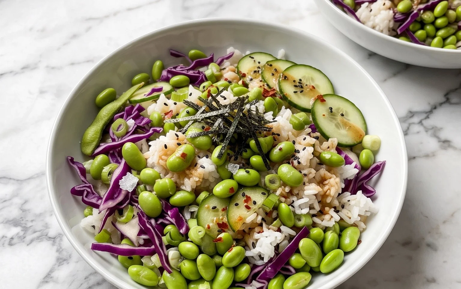Einfacher Japanischer Edamame Salat: Frische & Leicht
